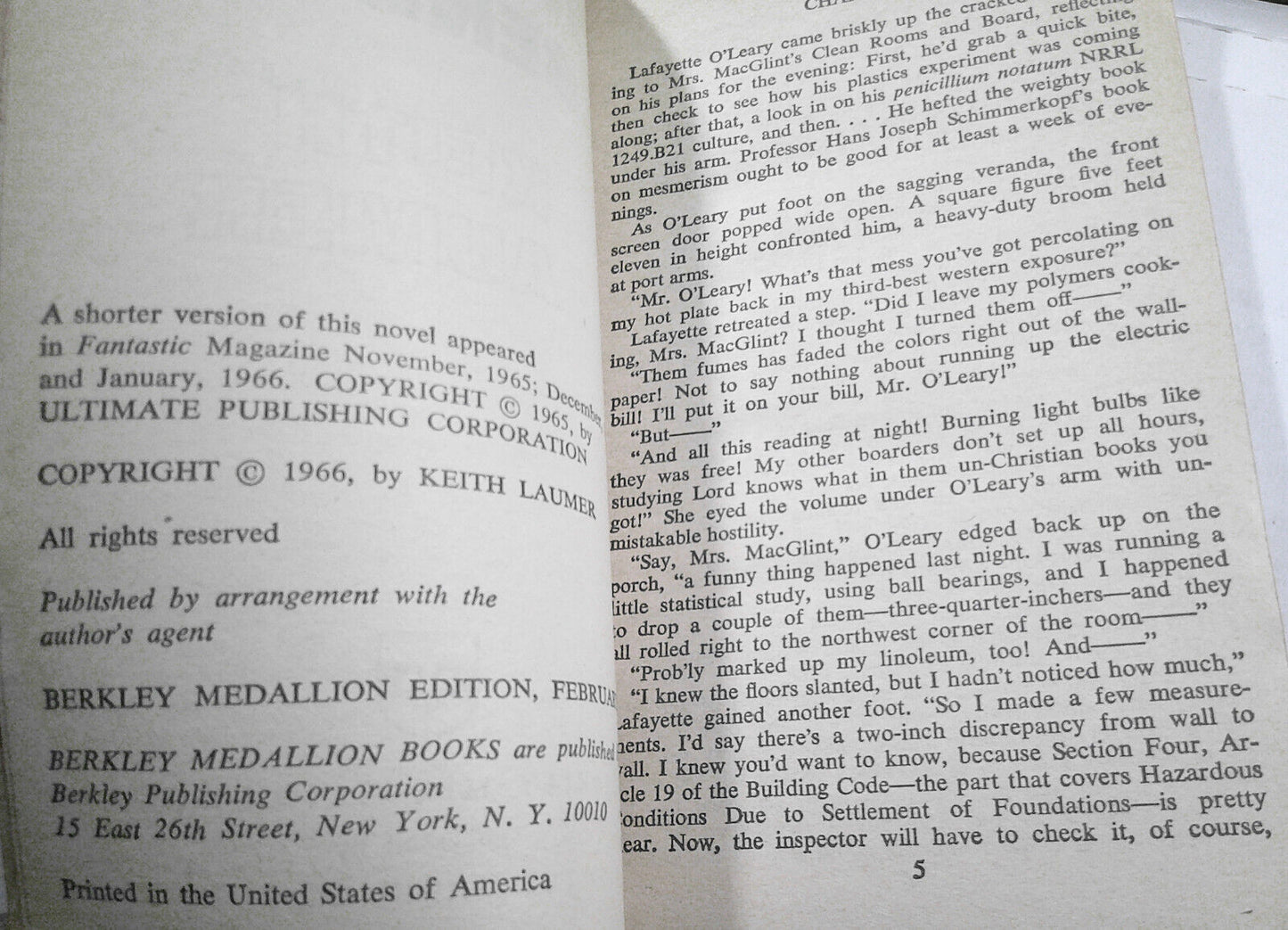 6 vintage science fiction first printing paperbacks lot