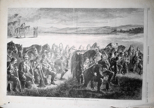 Scottish Covenanters Before a Battle, by Paul Frenzeny - Harper's Weekly, 1874