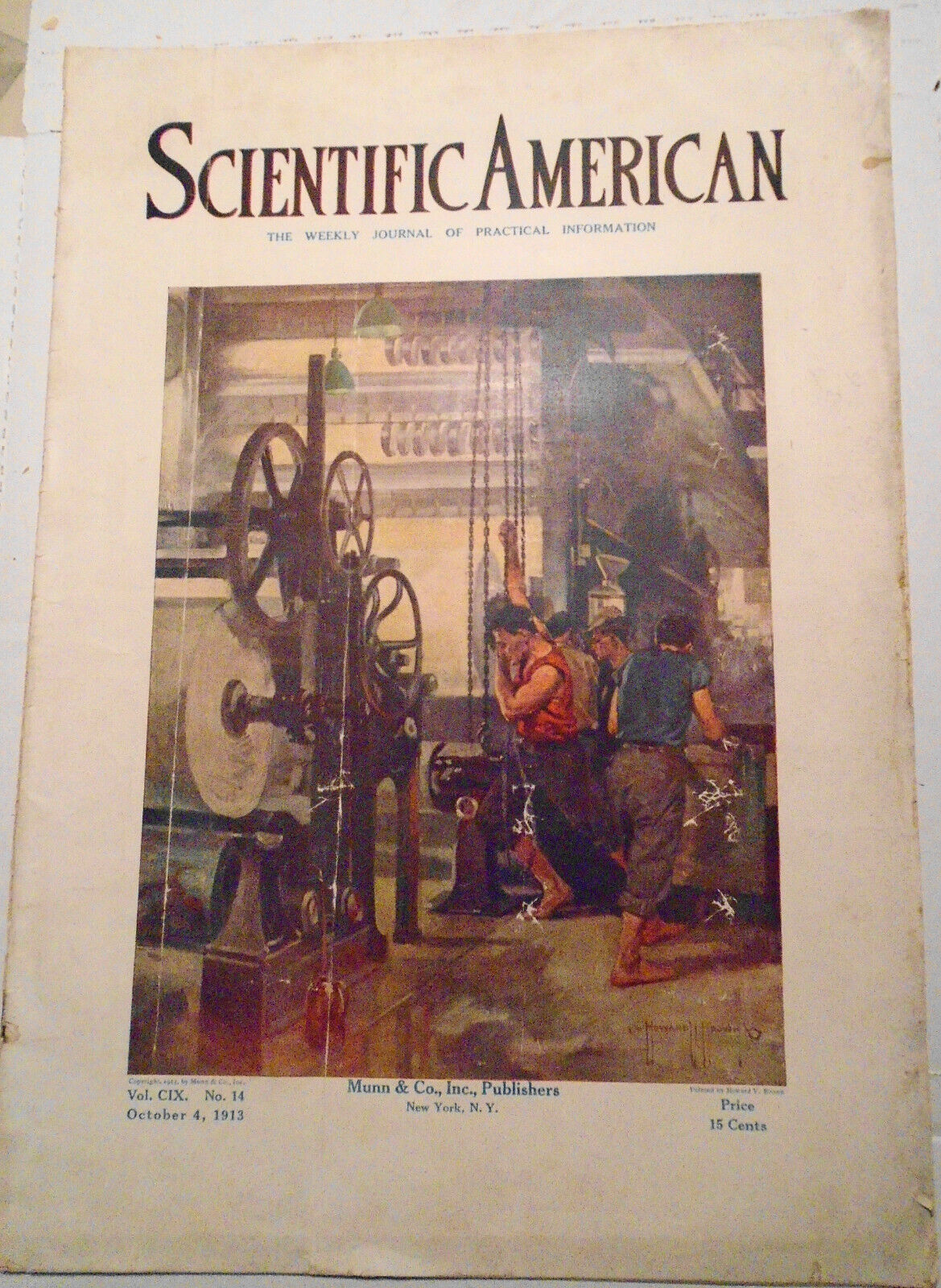 Scientific American - October 4, 1913. Complete Original Issue.