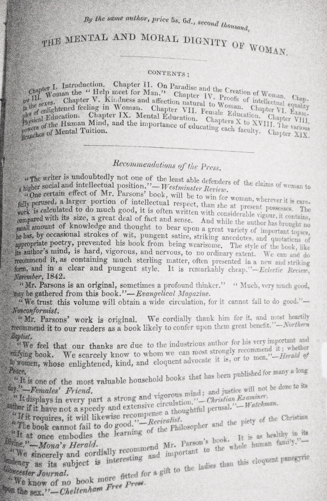 "Buy the Truth, and Sell It Not" Two Letters to Dr. Vaughan