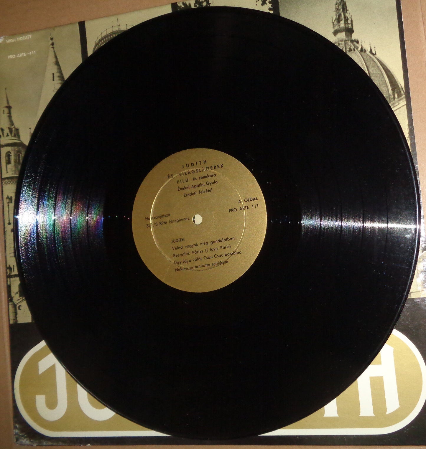 JUDITH ES VILAGSLAGEREK - vinyl LP Gyula Apatini, Filu George Vig, Zolan Zorandy