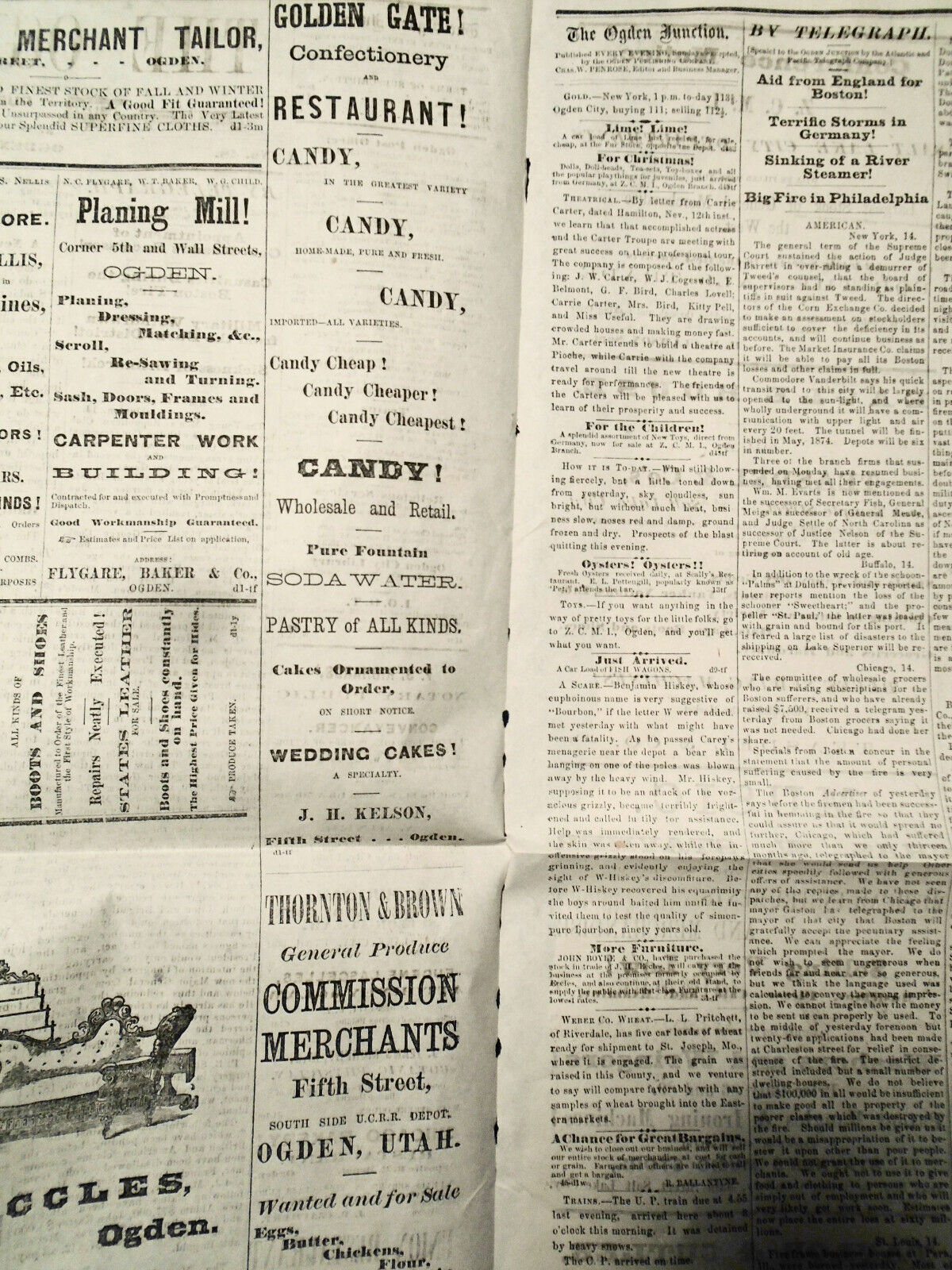 The Ogden Junction, November 15, 1872 -  Utah - Extraordinary female crime life