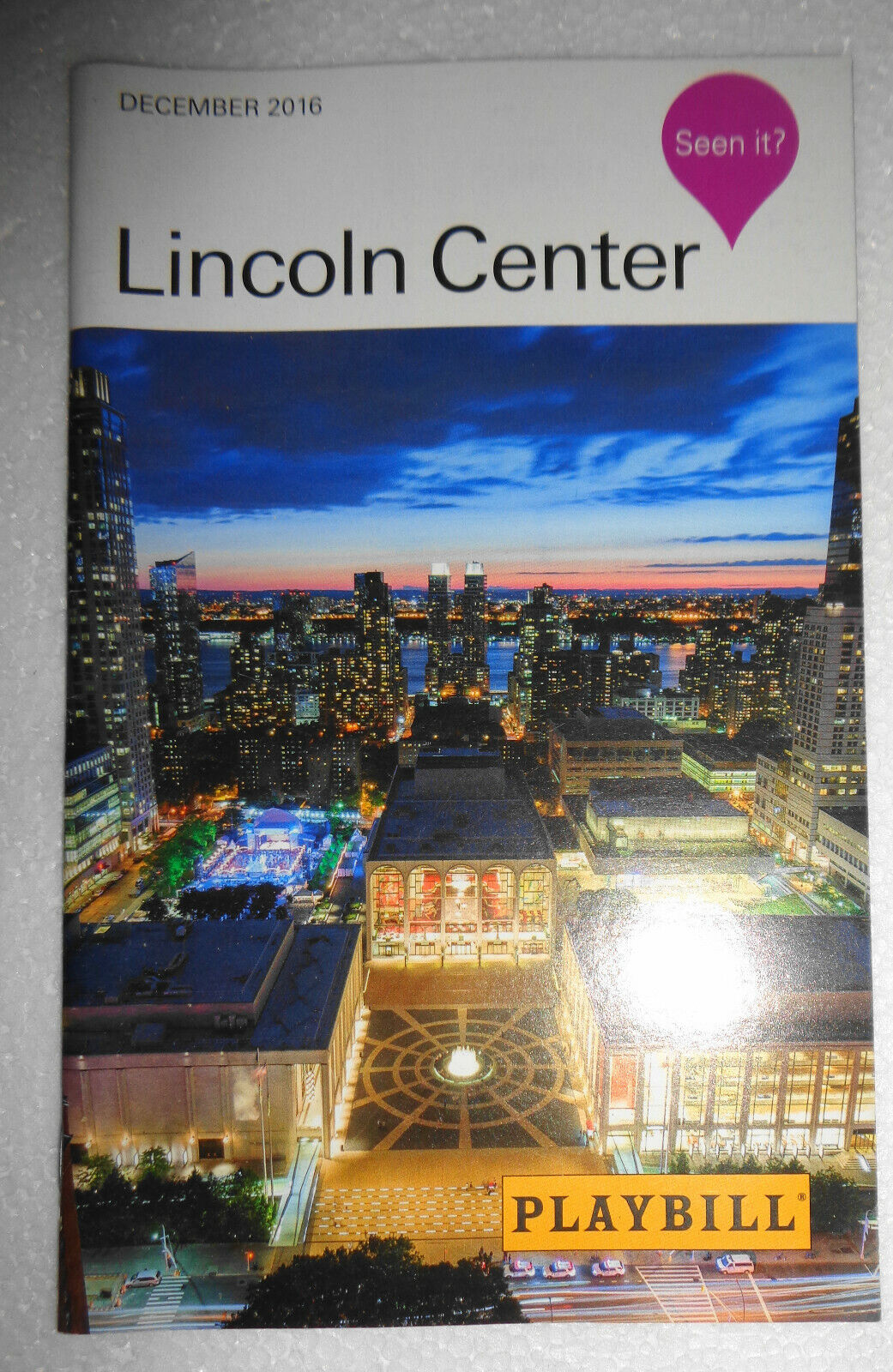 Vienna Philharmonic Orchestra - Music For Medicine, Playbill Lincoln Center 2016