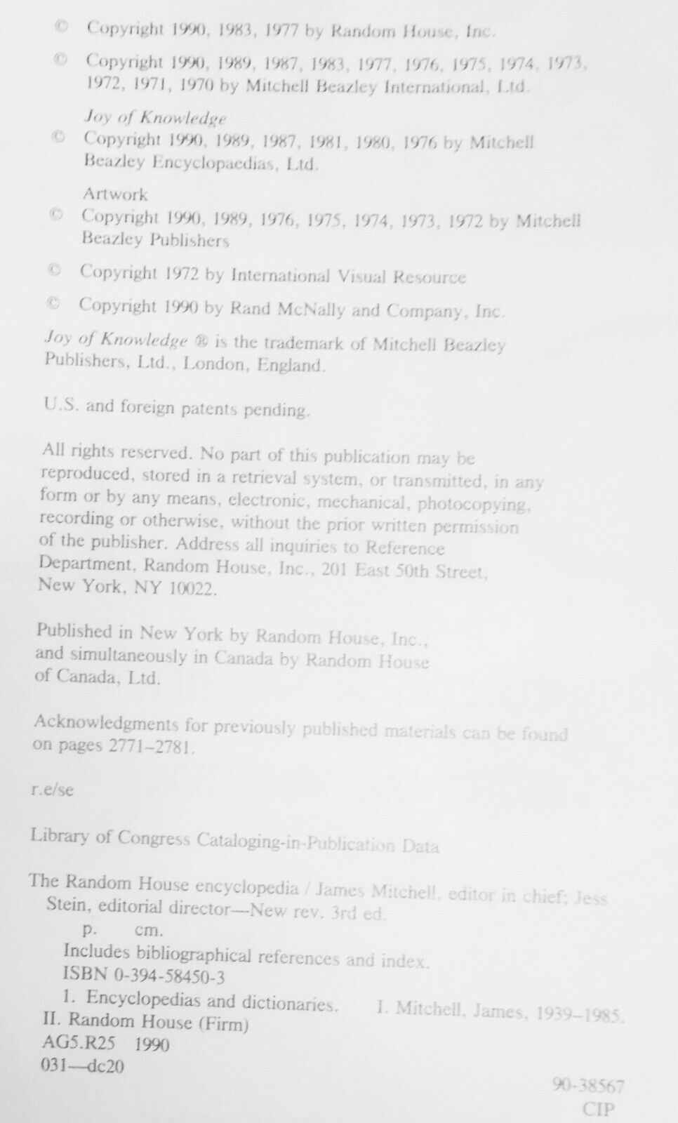 New Oxford American Dictionary + Random House Encyclopedia