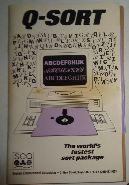 Q-Sort, File Sorting Utility, by System Enhancement Assocs. 1989. Unused.