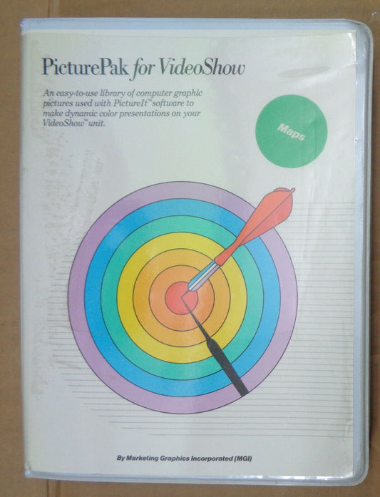PicturePak : Maps Edition, For VideoShow, by Eye Openers. 1987 -- Unused