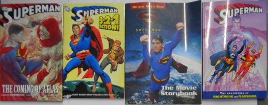 SUPERMAN - 4 Books lot - - all 4 are first printings.