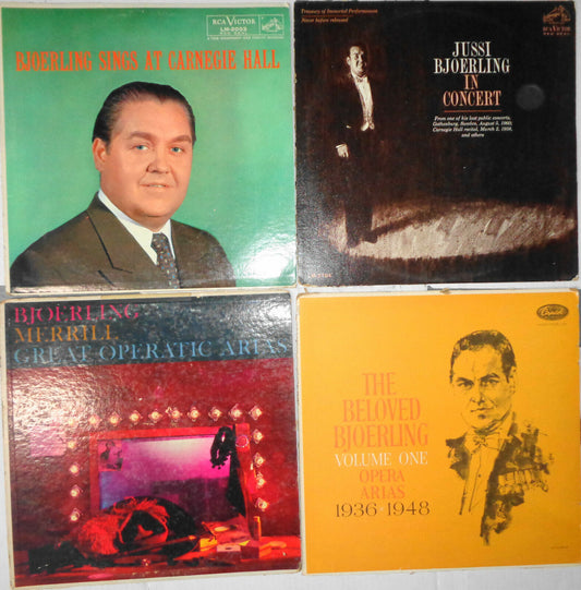 Jussi Bjoerling - 4 LPs lot