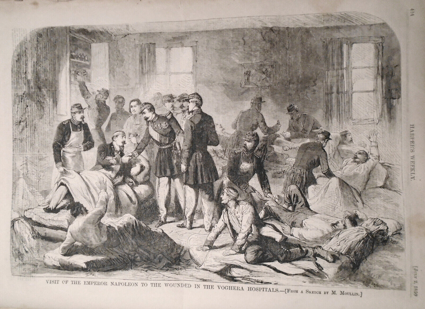 Harper's Weekly July 2, 1859  - Napoleon Visits Wounded; Eugenie Presiding, etc.