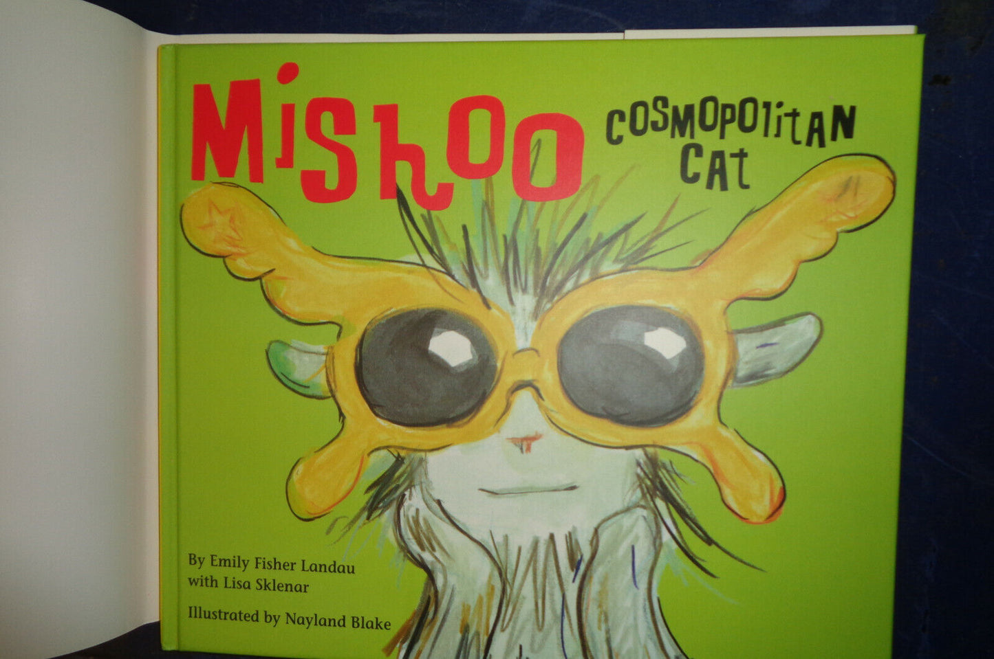 Mishoo, Cosmopolitan Cat, SIGNED by Emily Fisher Landau & illust. Nayland Blake