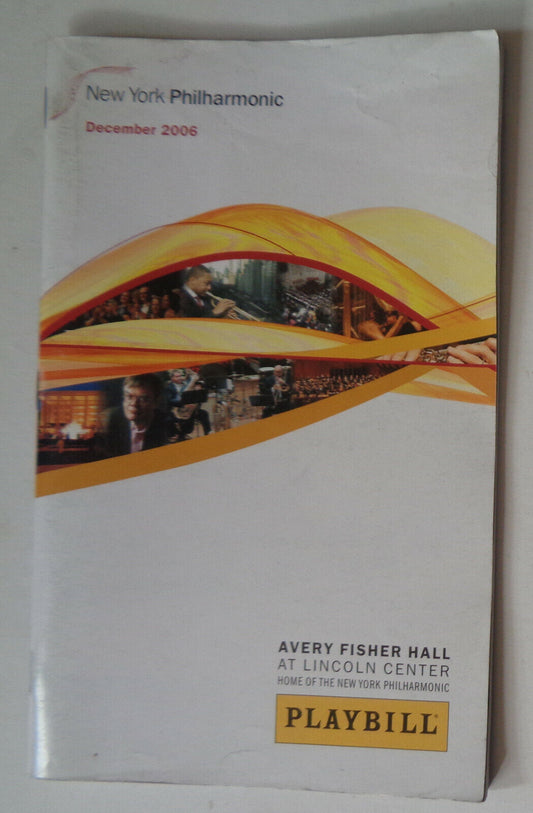 NEW YEAR'S EVE WITH AUDRA MCDONALD NY PHILHARMONIC PLAYBILL  Lincoln Center 2006