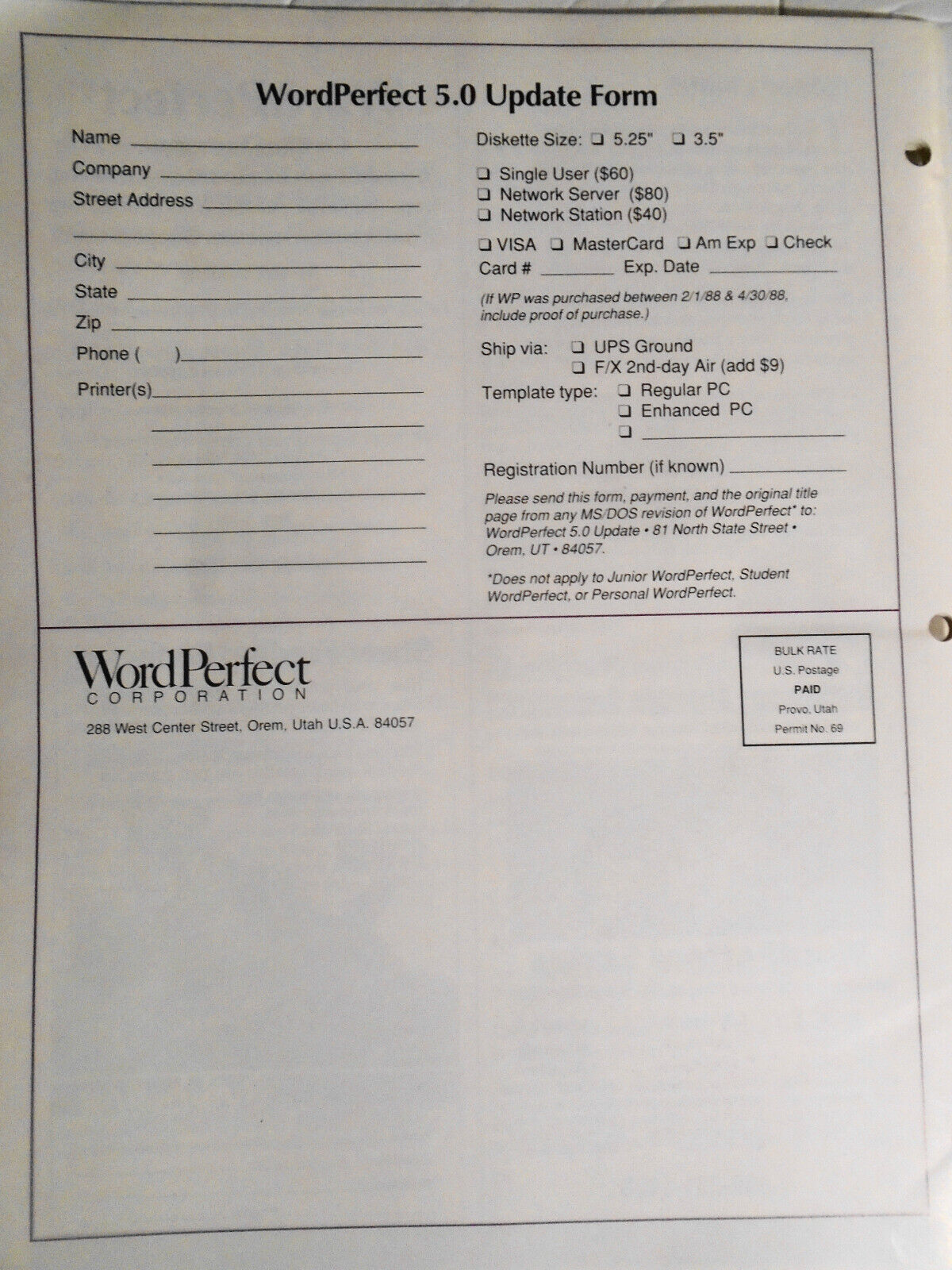 WPCorp Report, March 1988, WordPerfect Corporation