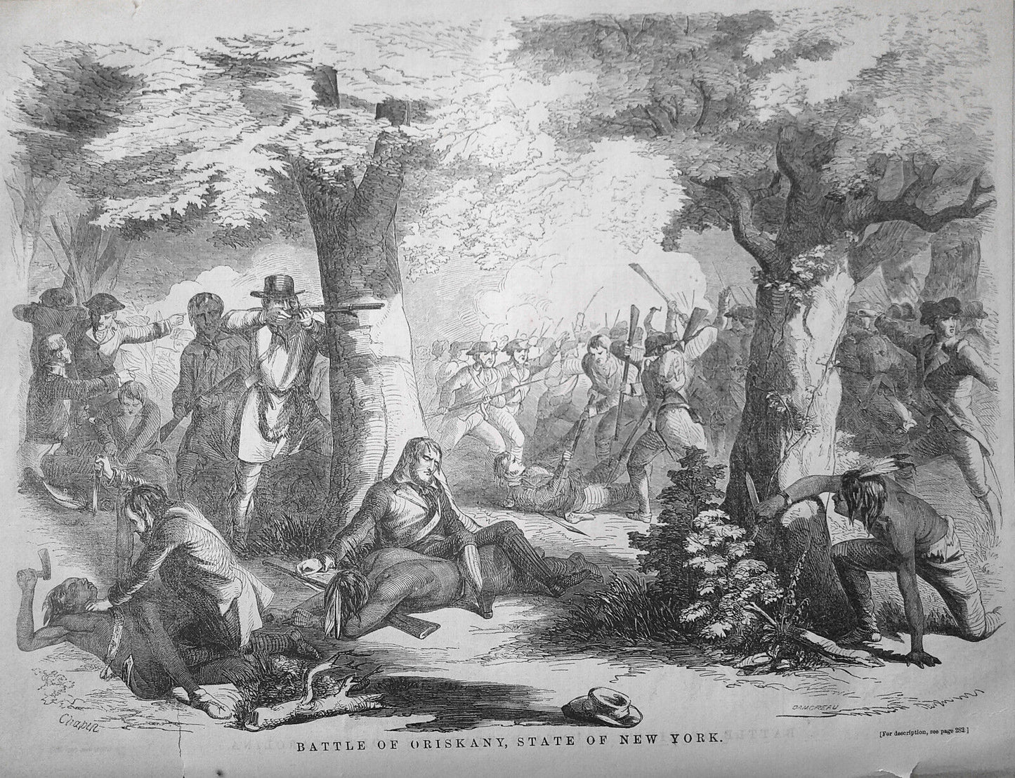 Ballou's Pictorial May 2, 1857. Digger Indians of CA; Oriskany & King's Mountain