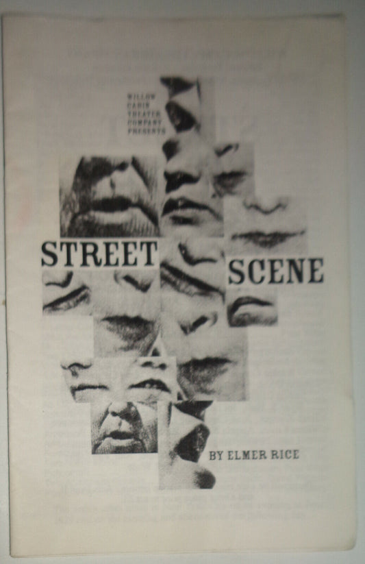 STREET SCENE - SOUVENIR PROGRAM - WILLOW CABIN THEATER, 1996