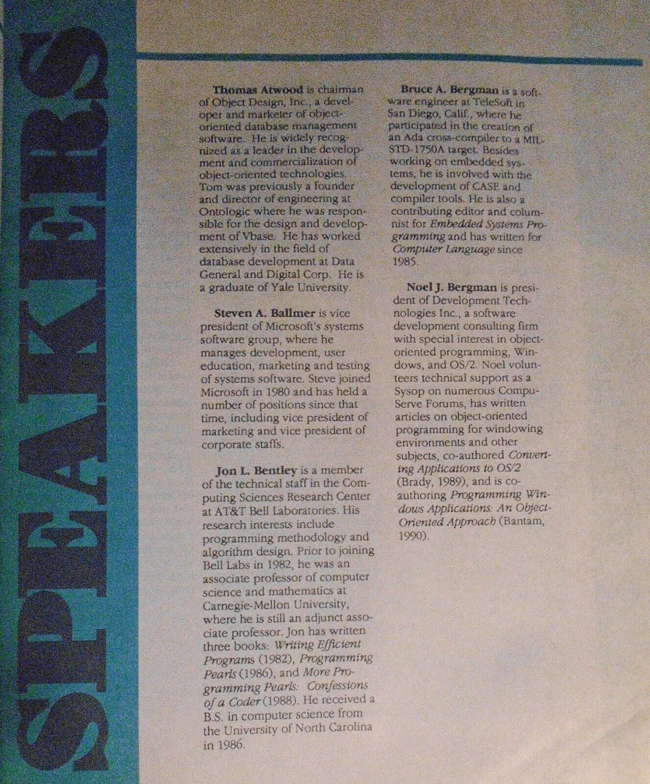 Software Development  '90 Conference Program - Oakland, CA, February 6-9, 1990