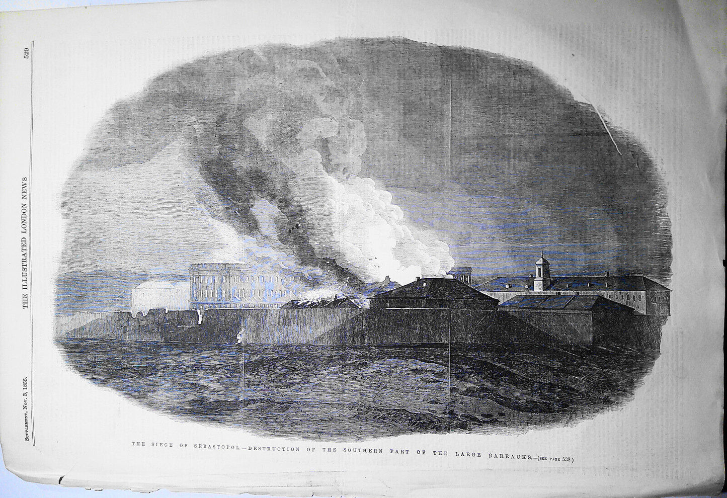 1855 Siege of Sebastopol - Destruction of Southern Part of the Large Barracks