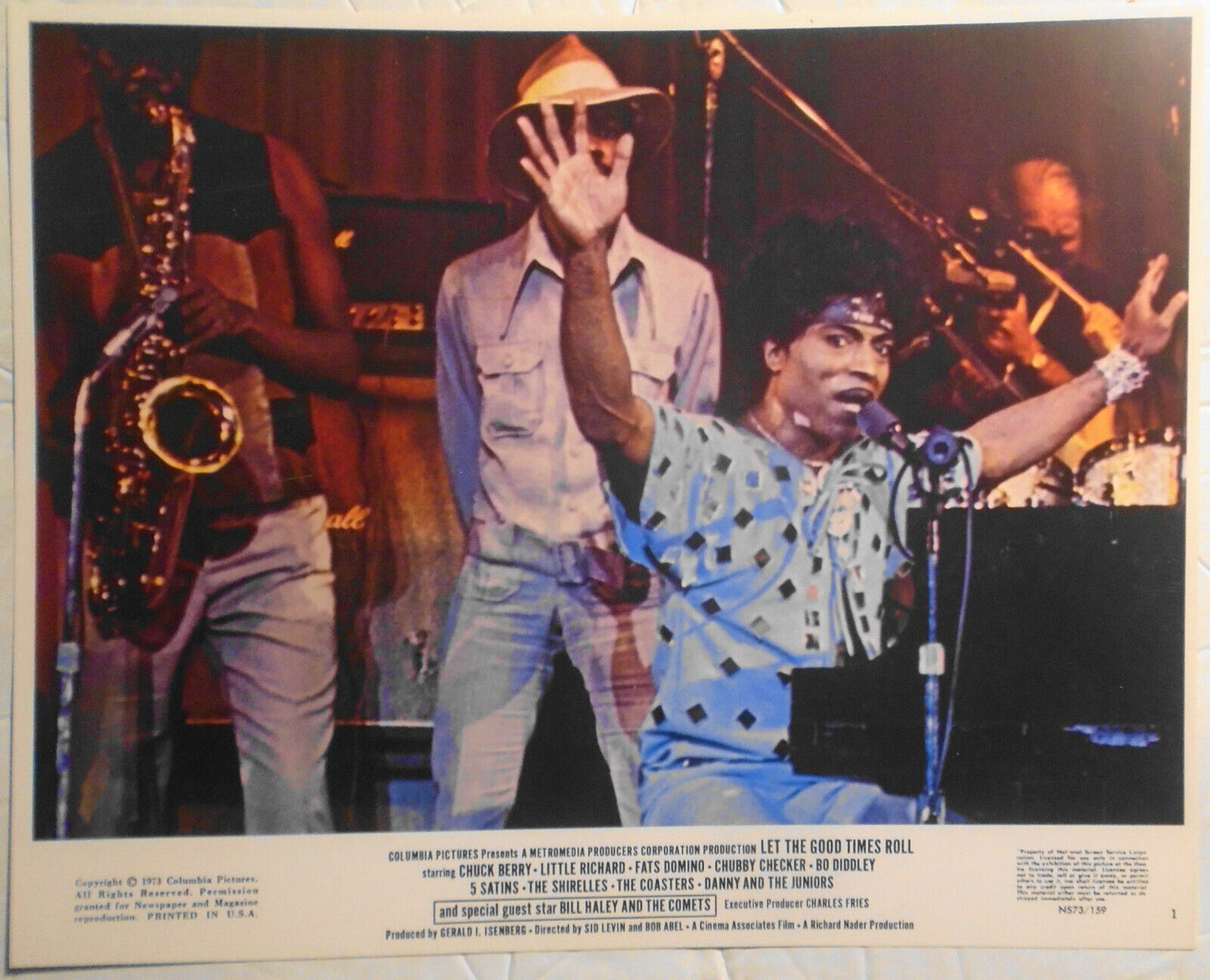 Little Richard, Bo Diddley, Fats Domino, Chubby Checker, 1973 4 Press Photos Lot