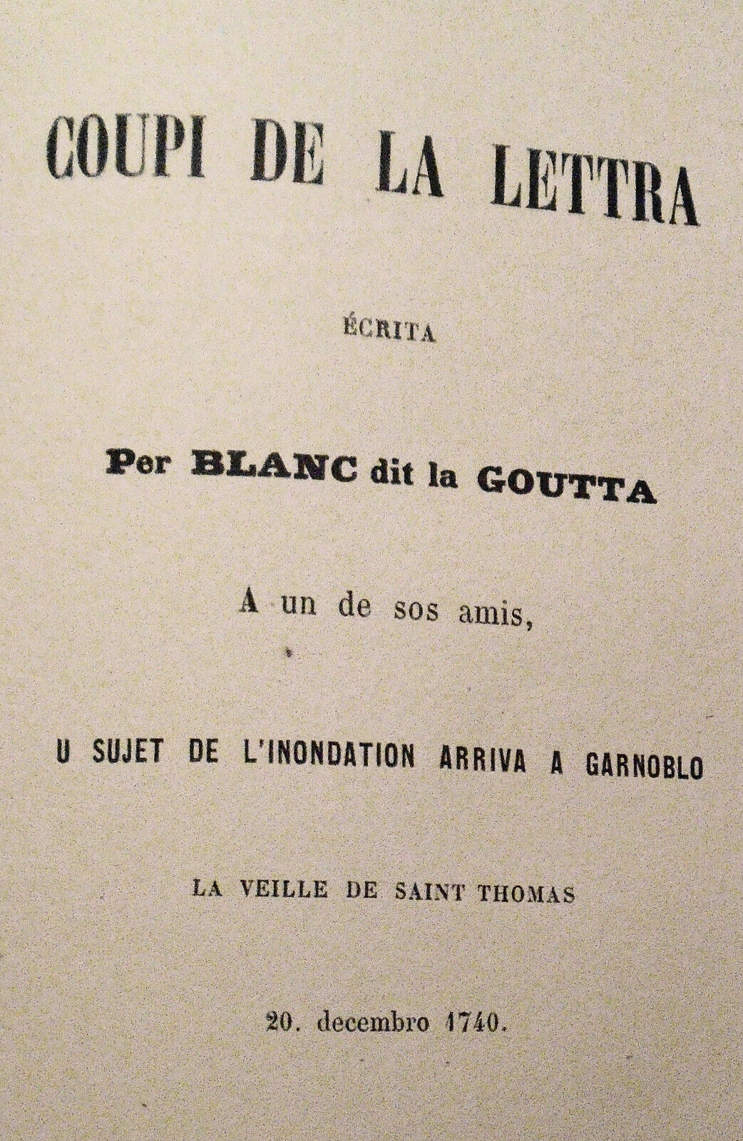 1859 Grenoble inonde. I. Notice sur l'inondation... II. Grenoblo malherou... etc