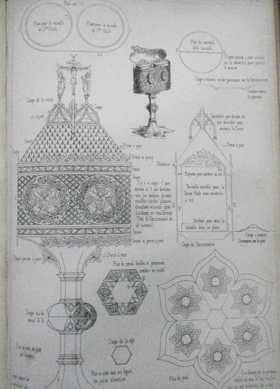1852 Orfèvrerie et ouvrages en métal du moyen-age, by T. H. King First edition