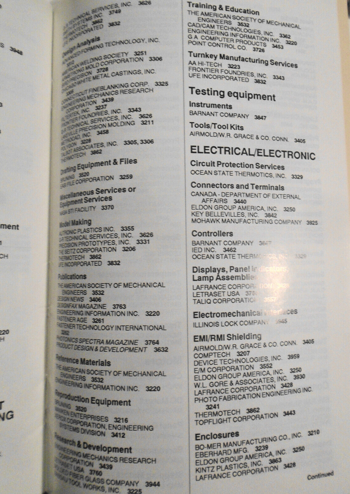 1989 Design Engineering Show & Conference Official Directory & Buyers' Guide. NY