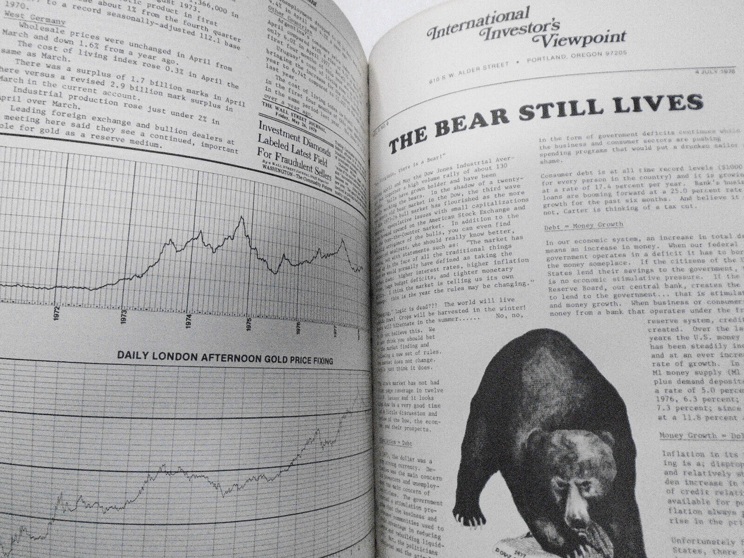 International Investor's Viewpoint - 38 Issues 1976-8 - gold, oil, mining, bonds