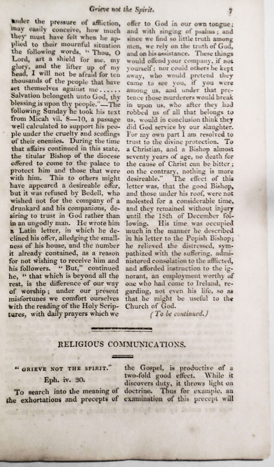 The Christian Magazine, January 1815 - Premiere Issue,  Vol. 1, No. 1. [Ireland]