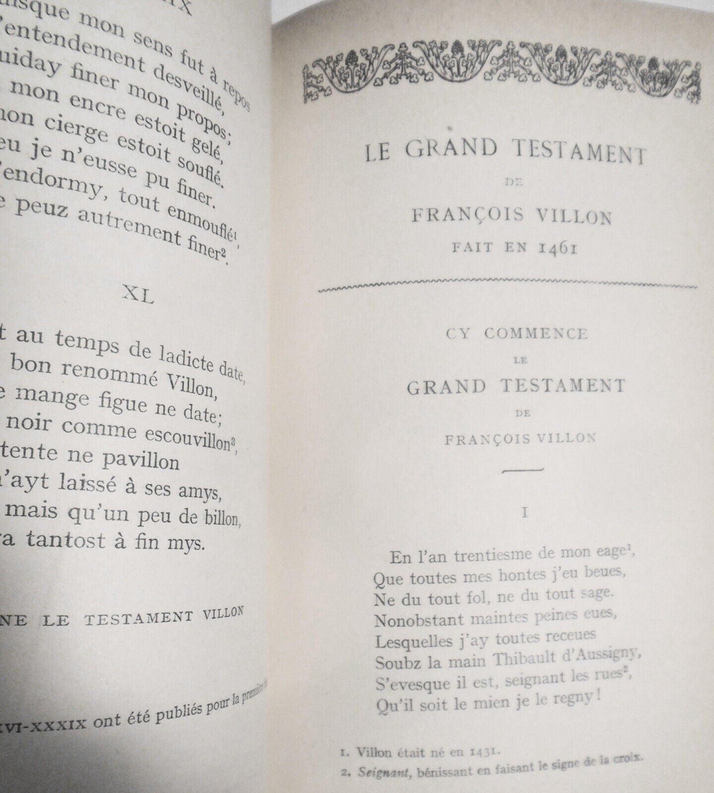 [French poetry] Oeuvres Completes de Francois Villon. Garnier, Paris [nd]