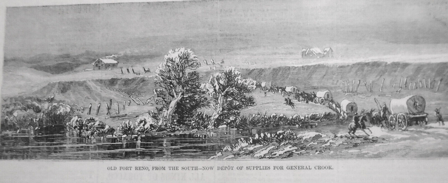 1876 The Sioux War - Old Fort Reno; General Crook's HQ; Powder Ridge Expedition