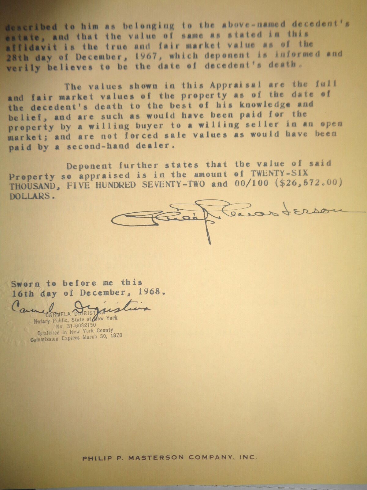 Appraisal - Estate of Mary Flagler Cary - Typographical Books, Fine Presses 1967