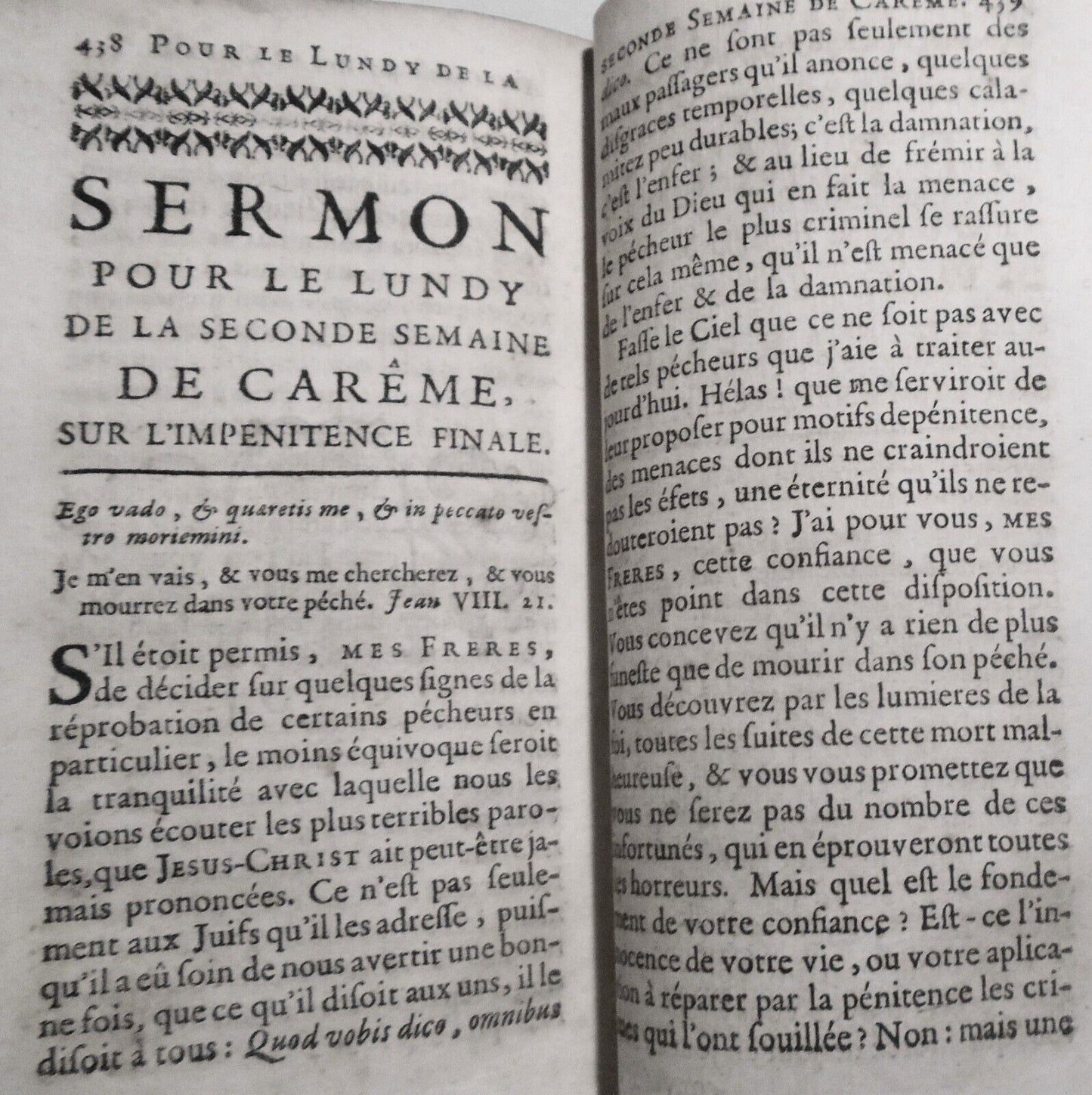 1736 Sermons du feu Pere Terrasson. Tome Premier