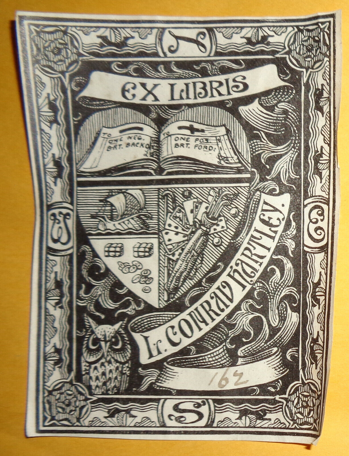 L. Conrad Hartley Ex Libris Bookplate