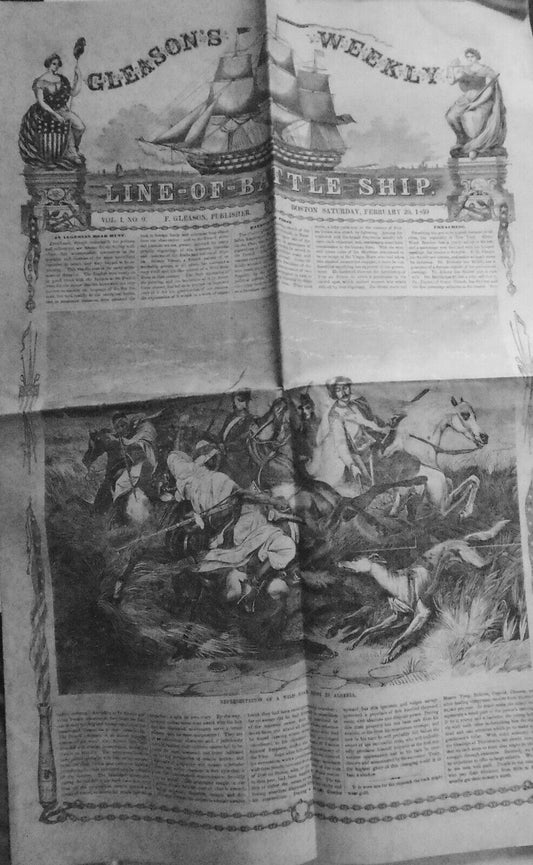 Gleason's Weekly, February 26, 1859 - Wild Boar Hunt In Algeria; Cuban Volante.