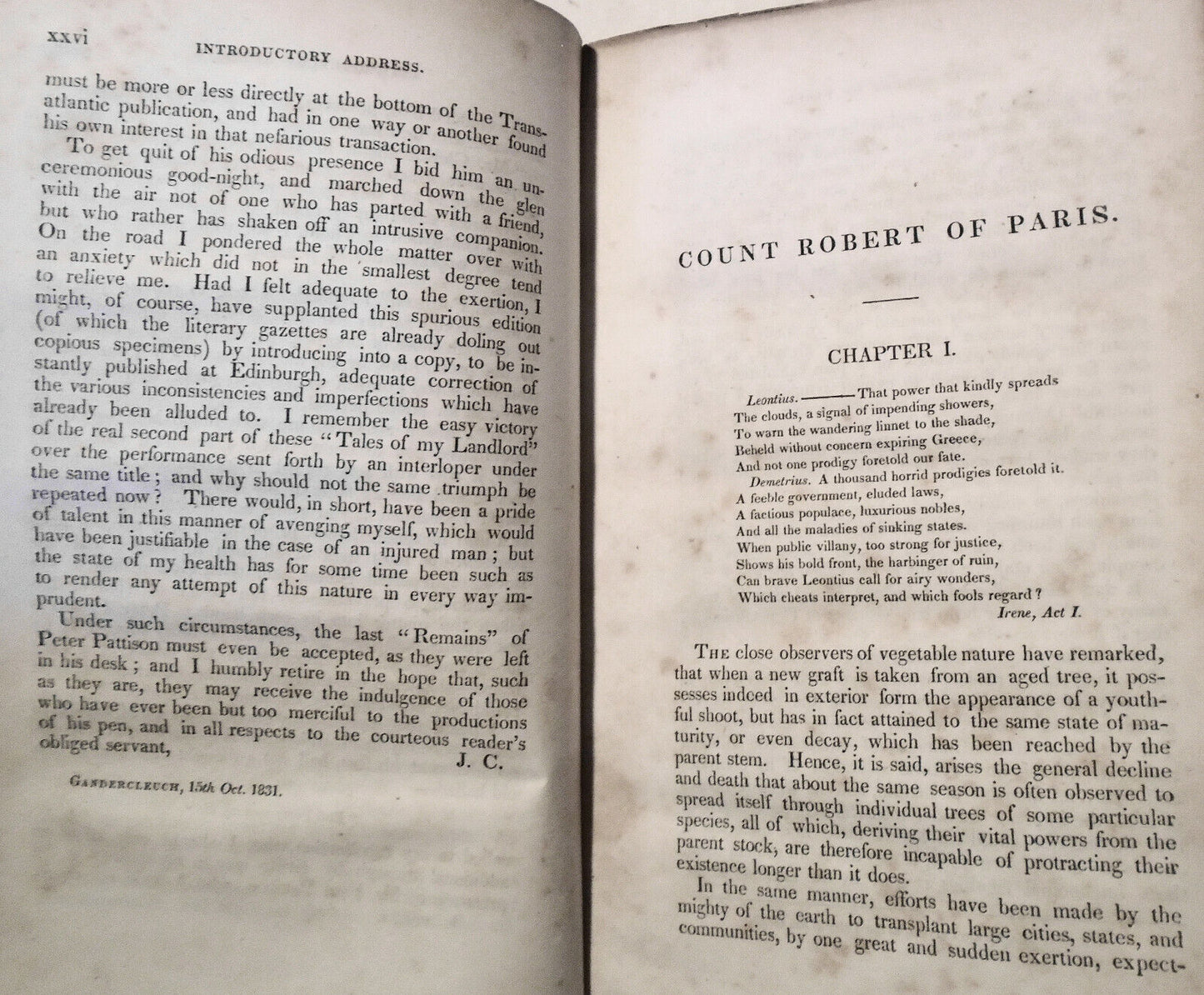 1836 Count Robert Of Paris -Sir Walter Scott Tales Of My Landlord Waverly 45, 46