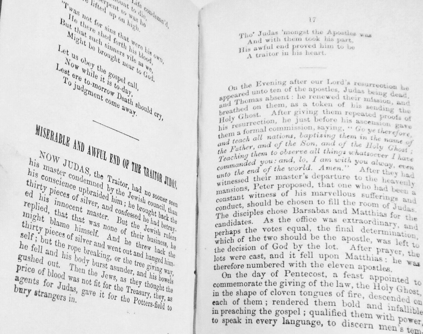 [Chapbook] The Life and Death of Judas Iscariot or The Lost and Undone..  [1847]