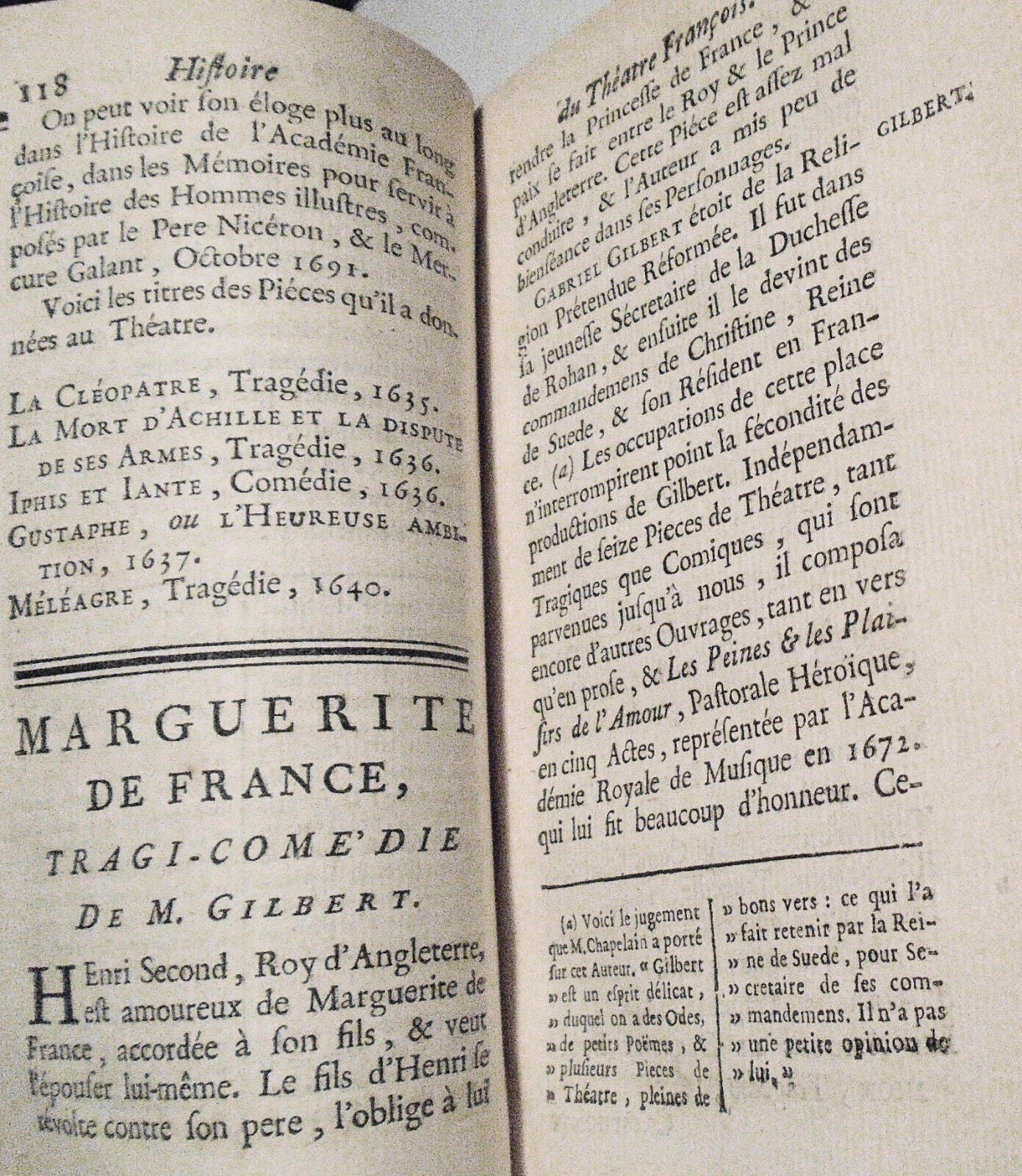 1746 Histoire Du Theatre Francois Tome 6. Corneille, Gilbert, Scudery, et al.