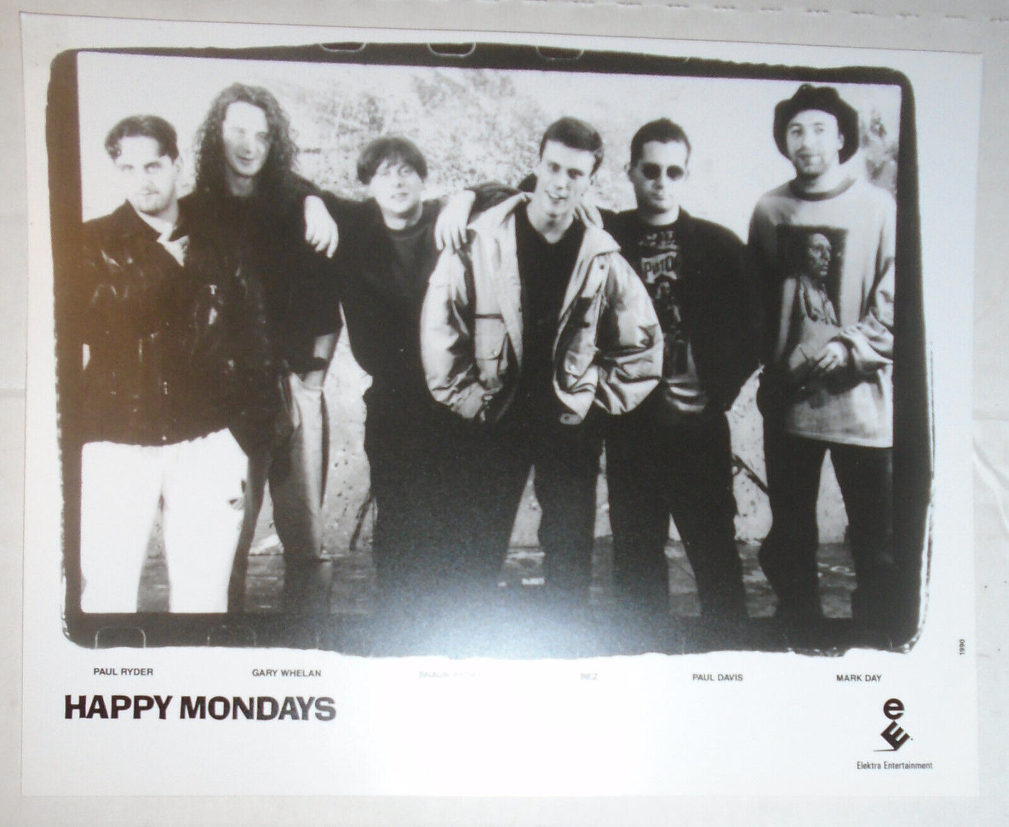Happy Mondays - 2 Press photos lot. 1988-90. British rock group.