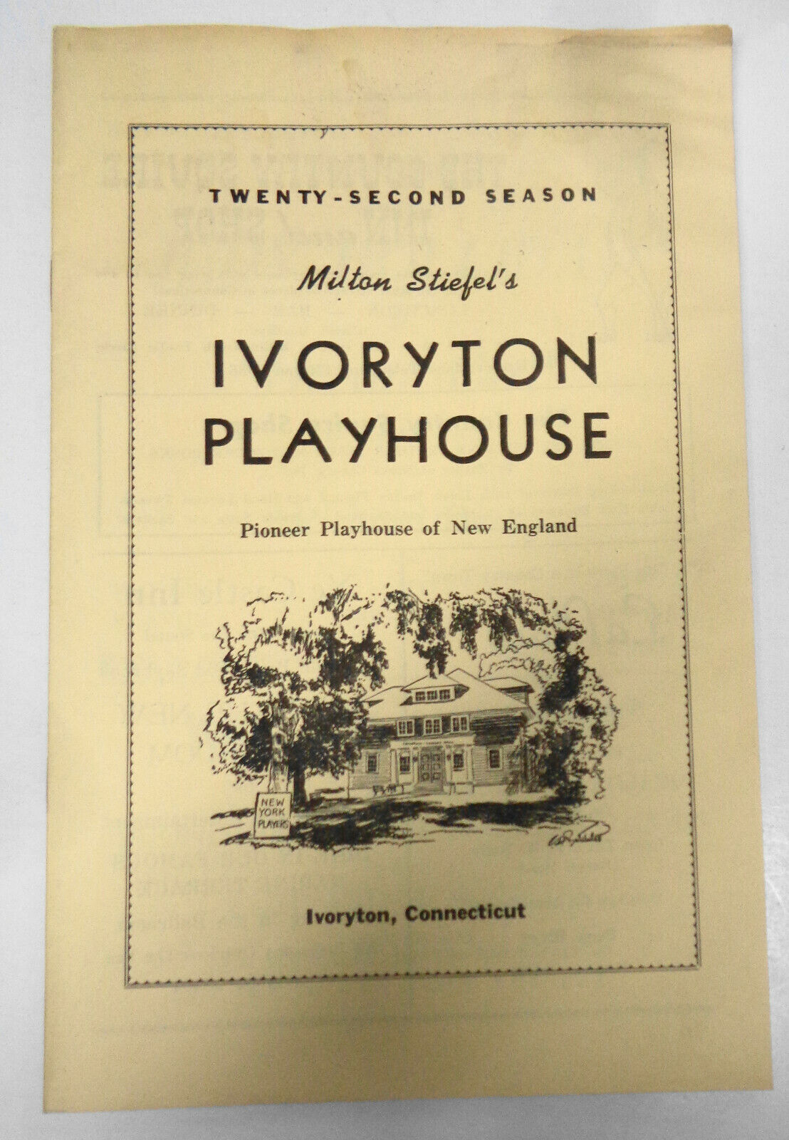 Judy Holiday in Dream Girl by Elmer Rice, Ivoryton Playhouse Program, 1951