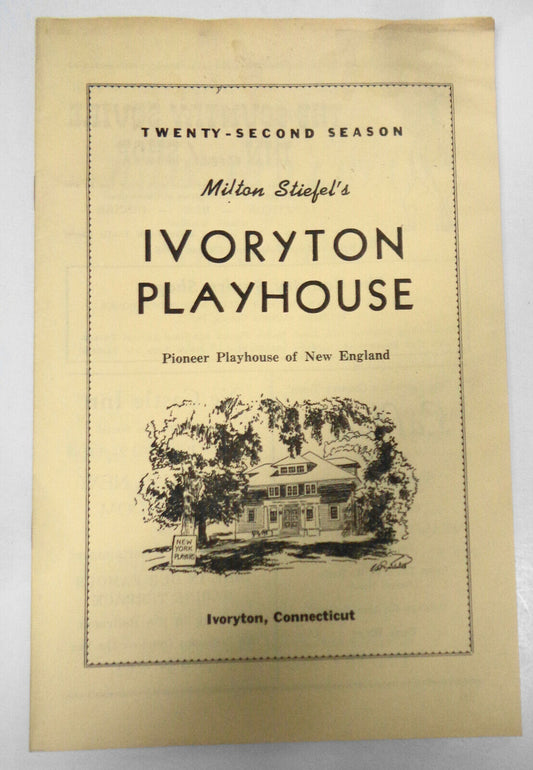 Judy Holiday in Dream Girl by Elmer Rice, Ivoryton Playhouse Program, 1951