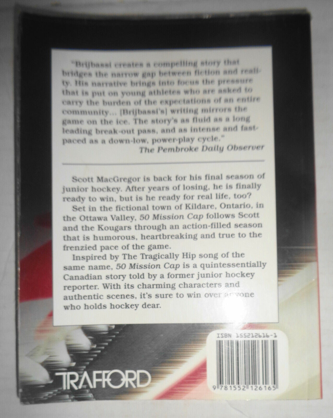 50 Mission Cap - [SIGNED] - by Adrian Brijbassi. 2001. Hockey, fiction, Canada.