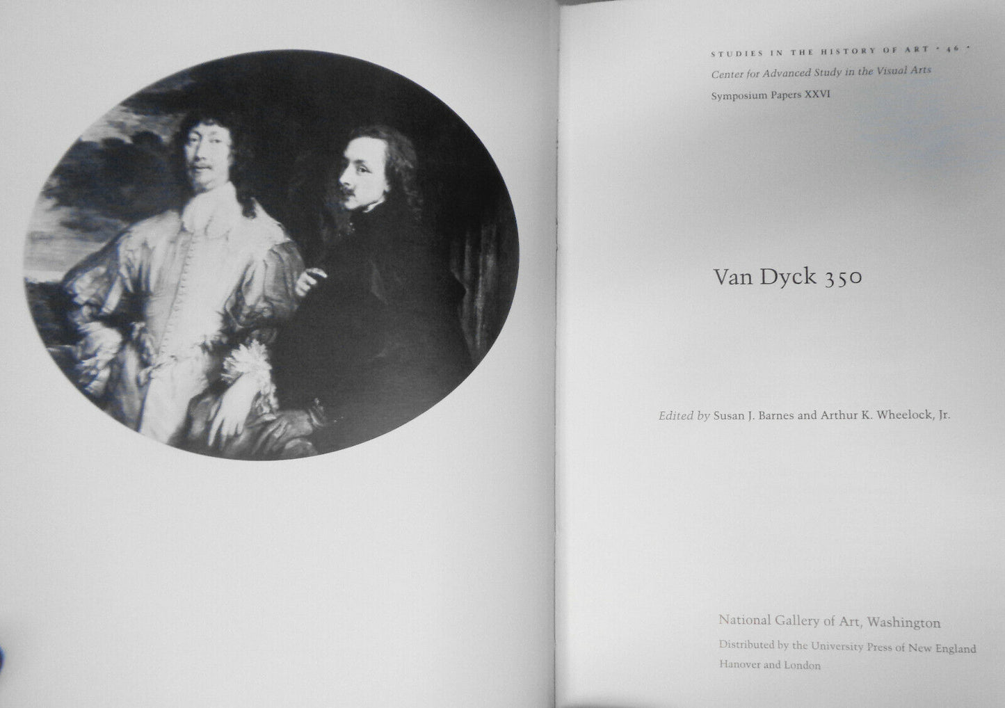 Van Dyck 350, by Susan J Barnes; Arthur K Wheelock, Jr. 1994. Hardcover 1st ed.