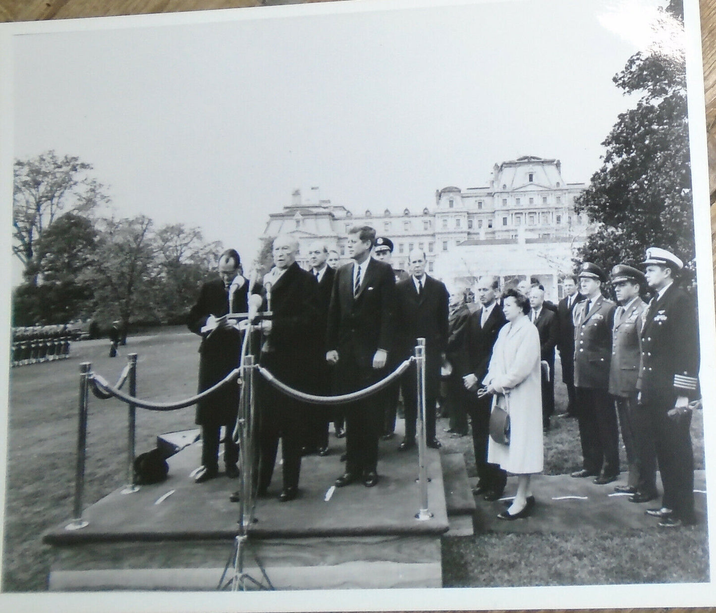 1962 President Kennedy welcomes Chancellor Adenauer, "father of the new Germany"