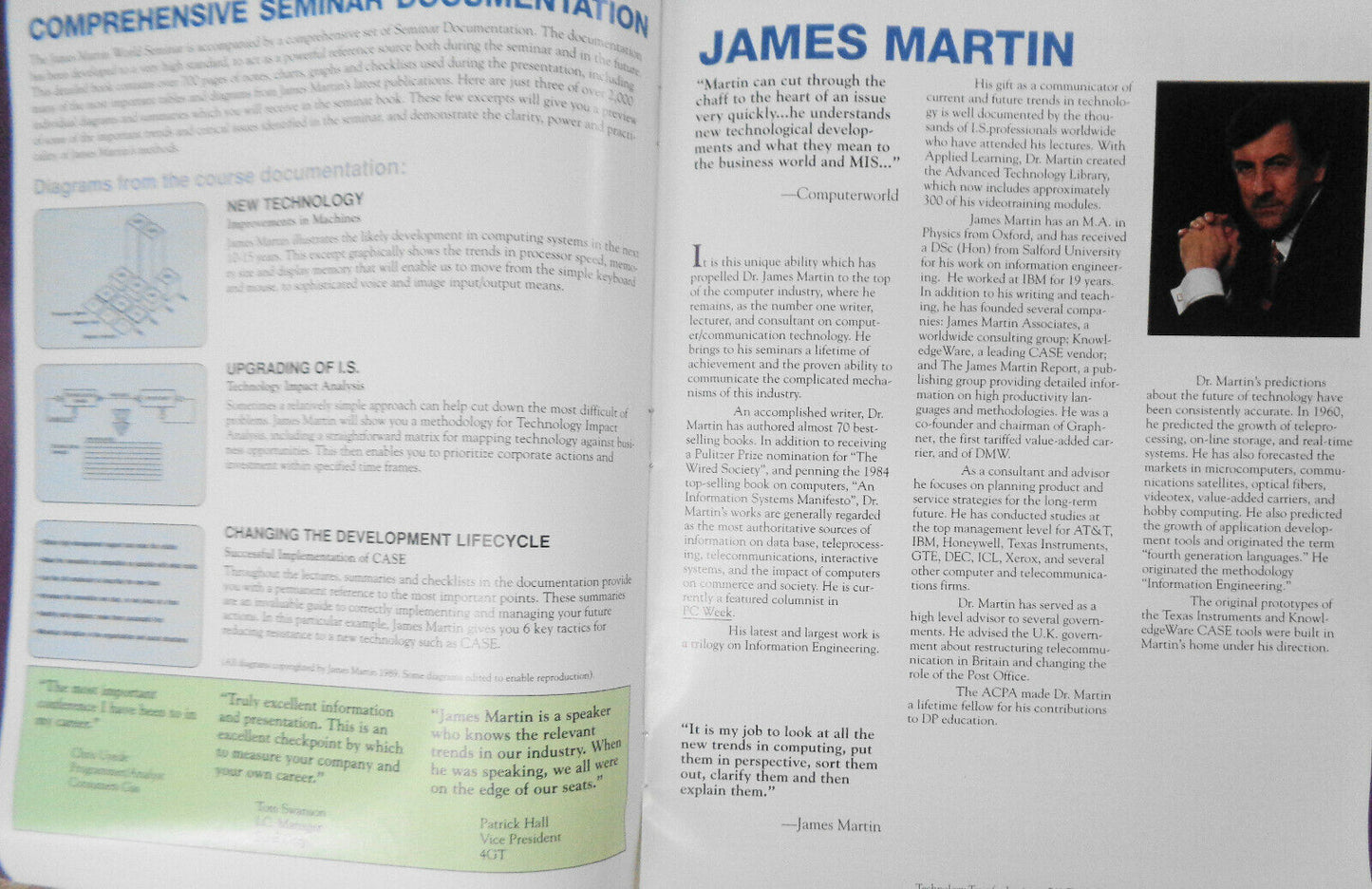 The James Martin World Seminar - Program for February - June 1990