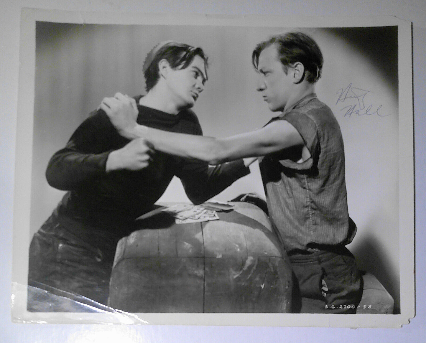 Huntz Hall - SIGNED Vintage original 10x8 Photo - [Dead End Kids; Bowery Boys]