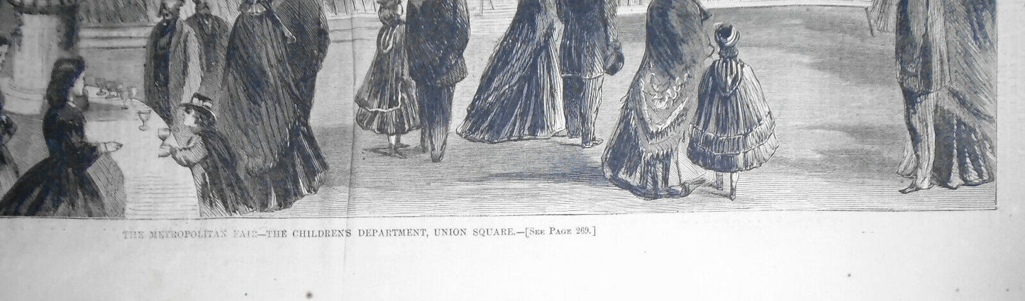 Harper's Weekly April 23, 1864 : Metropolitan Fair, NY - Original complete issue