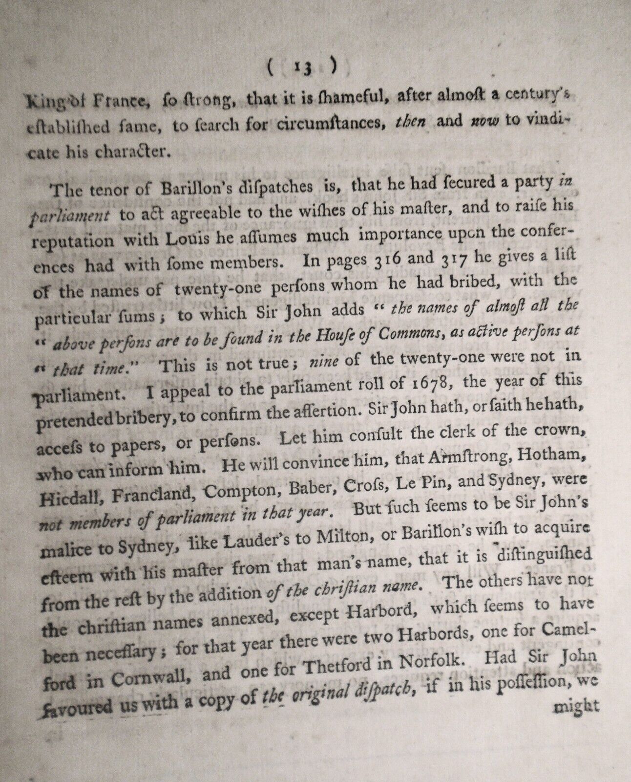 1773 Observations on ... "Memoirs of Great-Britain, by Sir John Dalrymple".