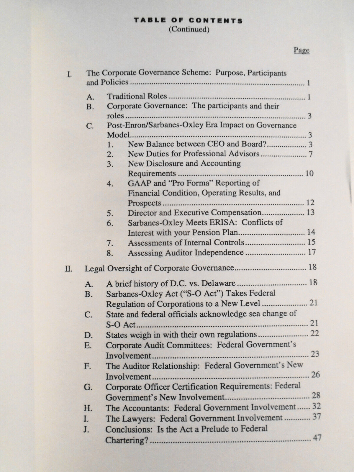 Corporate Governance Digest, by Ralph C. Ferrara & Jennifer C. Argabright. 2005.