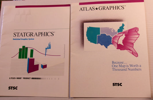 Statgraphics and Atlas*Graphics, by STSC, Inc. - Promo brochures, 1987.