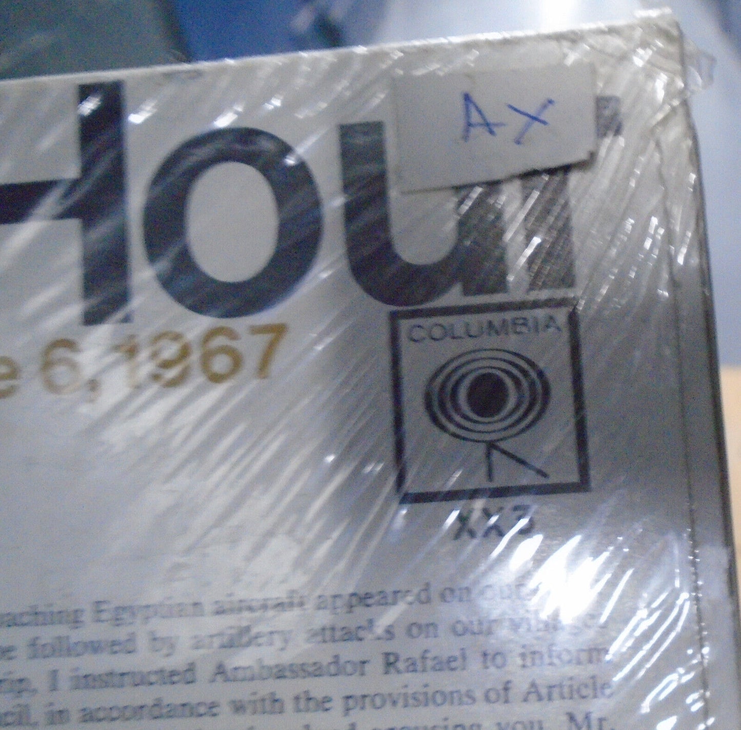 Israel's Finest Hour, by Abba Eba - LP -  *** SEALED*** UN Address, June 6, 1967