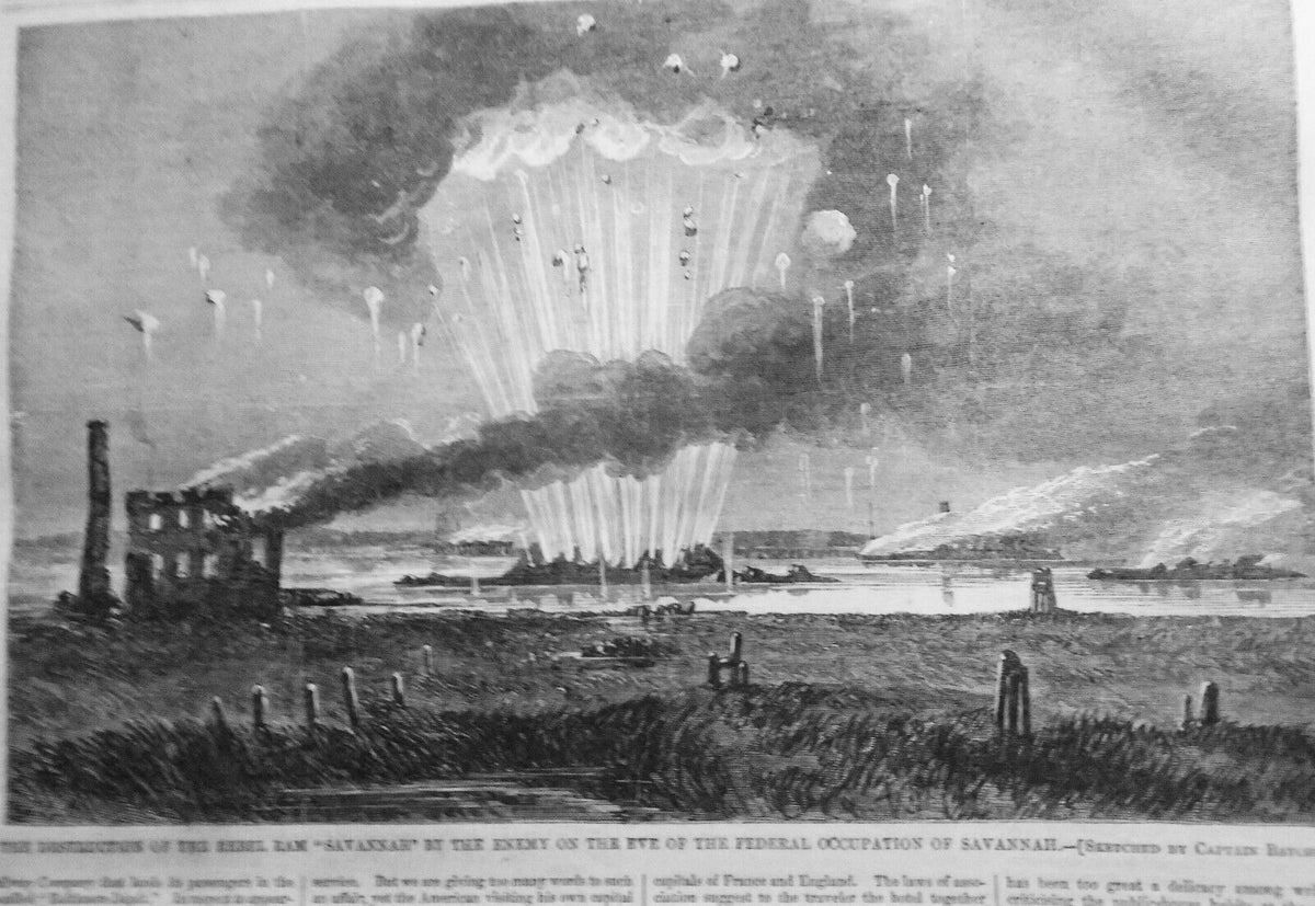 Harper's Weekly February 4, 1865  Union Army in Savannah - Complete Original