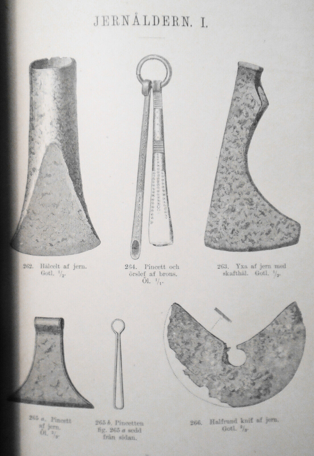 1873 Antiquites suedoises arrangees et decrites par Oscar Montelius. 1st edition